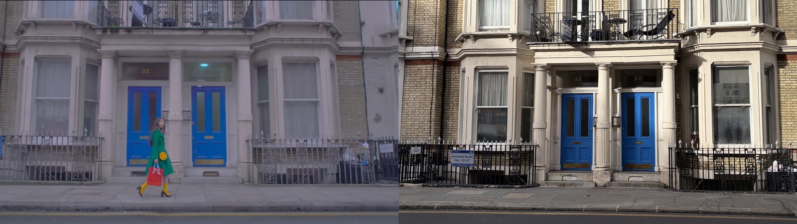 In the "The Carol" music video, HeeJin walked along Wrights Ln.