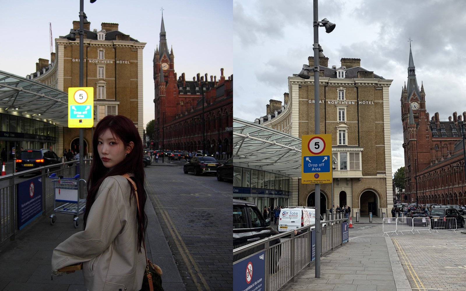 Kim Lip posted this photo taken outside King's Cross.
